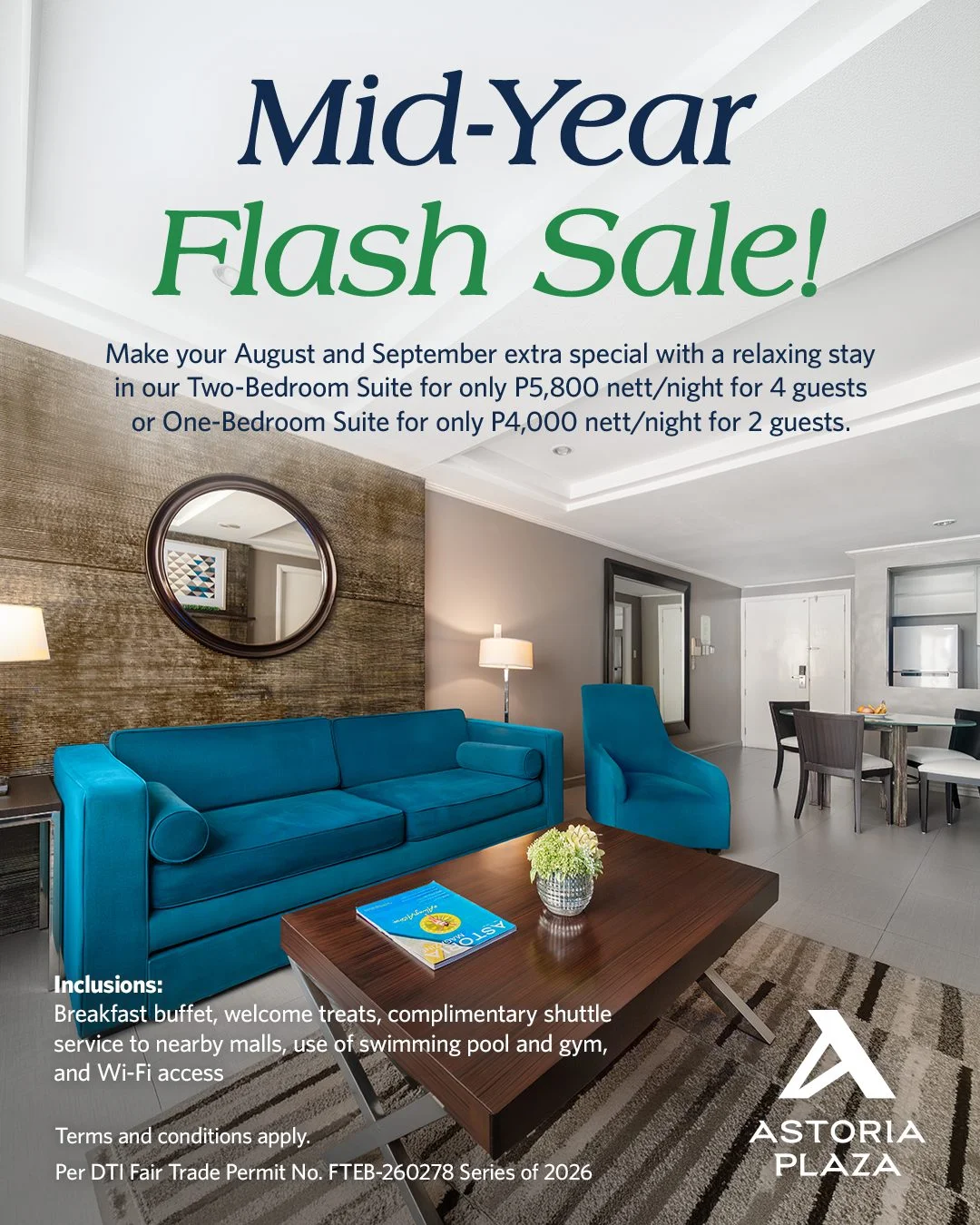 Mid-Year Flash Sale Promo – Astoria Plaza