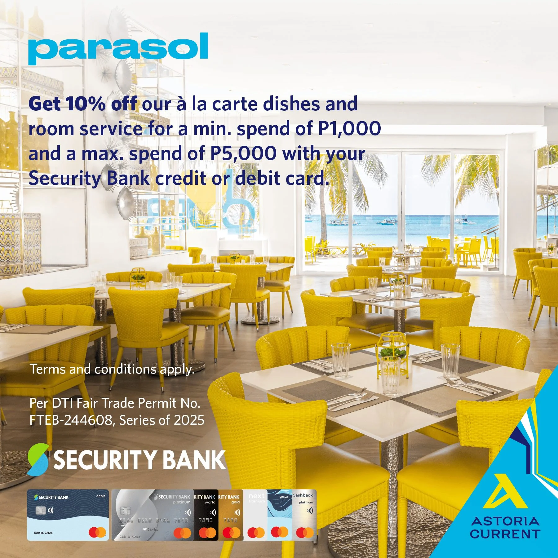 Parasol – Security Bank Promo – Astoria Current